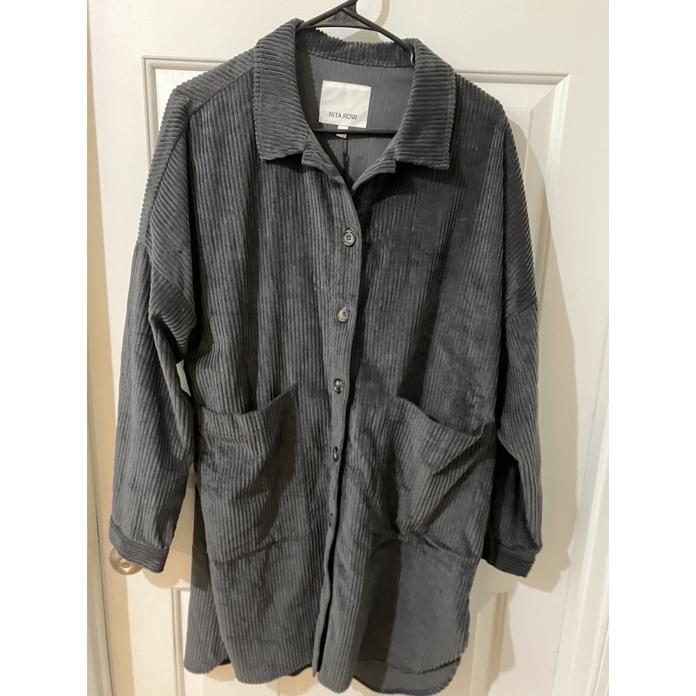 Rita Row Mira Gray Shirt Dress. Size Medium and New with Tags